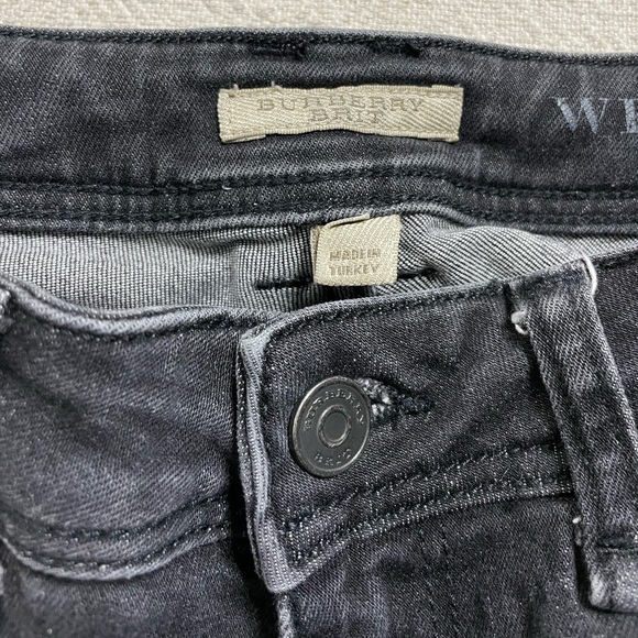 Burberry Brit Westbourne Black Skinny Ankle Jeans 25 - Picture 4 of 11